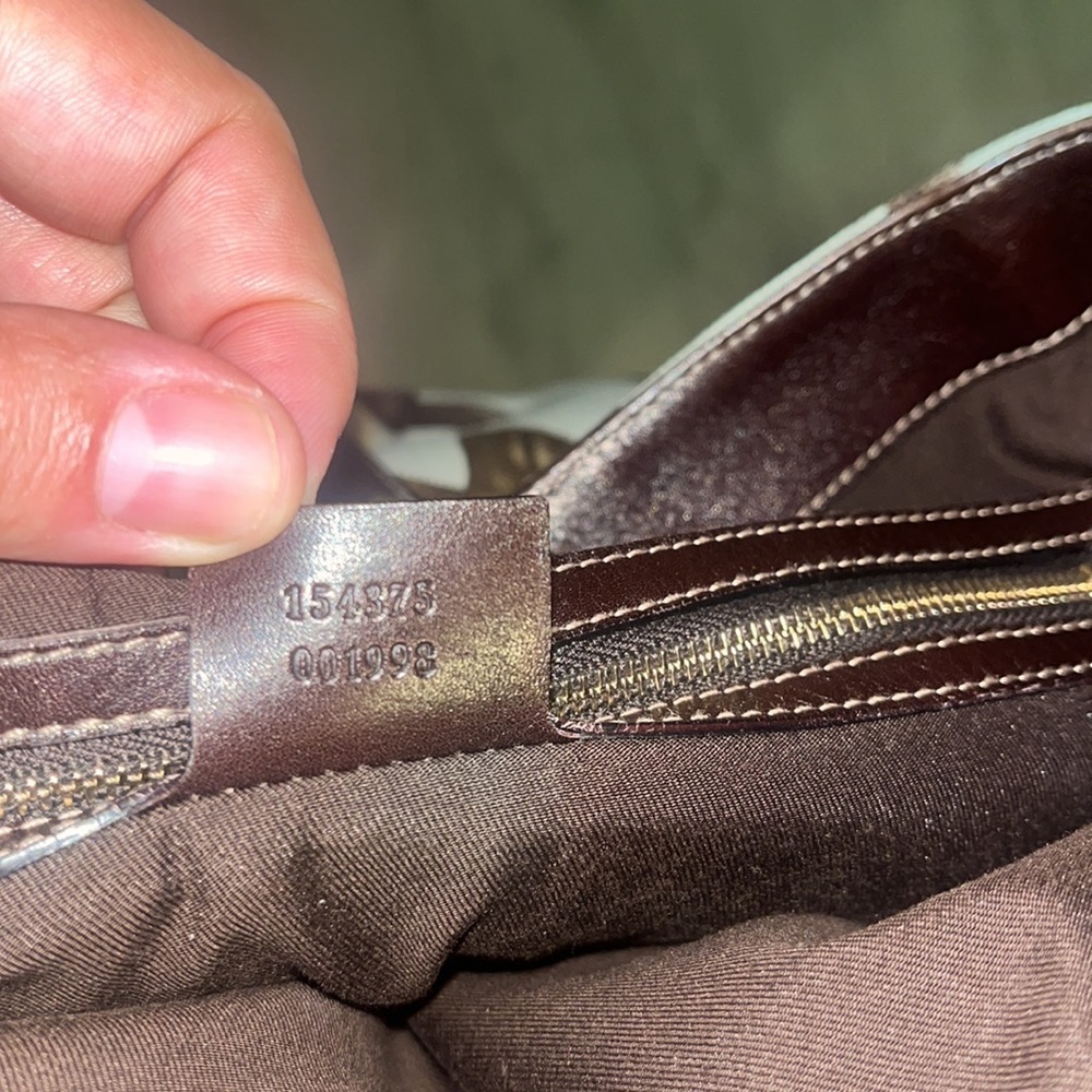 Like new Gucci Bamboo Tote Horsebit Print Canvas​ - Picture 8 of 9